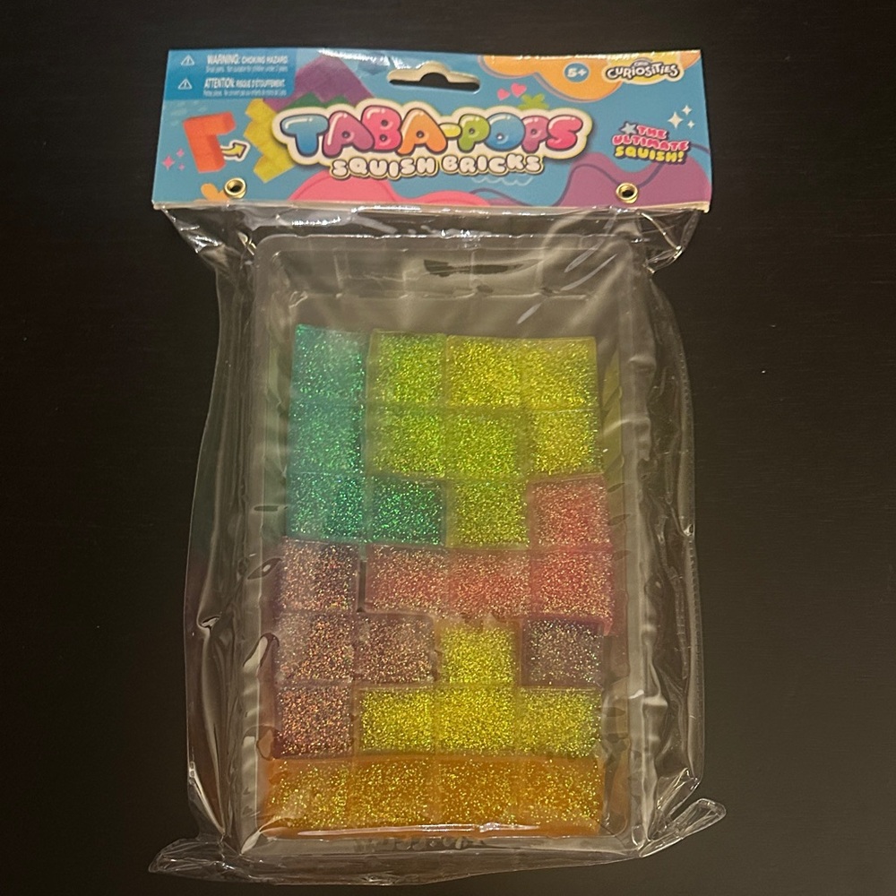 Taba-Pops Glitter Squishy Bricks Taba Pops Viral Squish